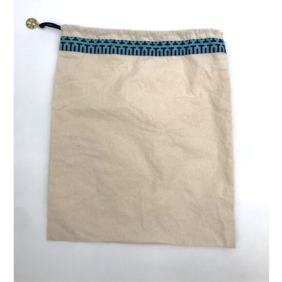 Tory Burch Dust Bag 11.5" x 14.5" Drawstring Logo Charm - Picture 1 of 4